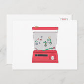 水っぽいリングや輪トス ポストカード (正面/裏面)