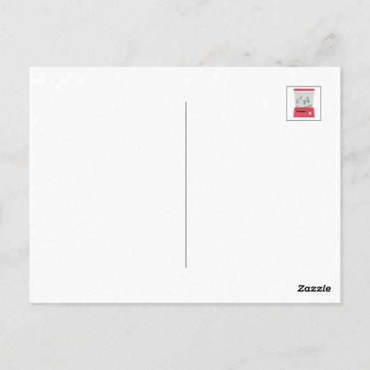 水っぽいリングや輪トス ポストカード (裏面)