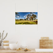 水っぽい冬の野原 ポスター (キッチン)