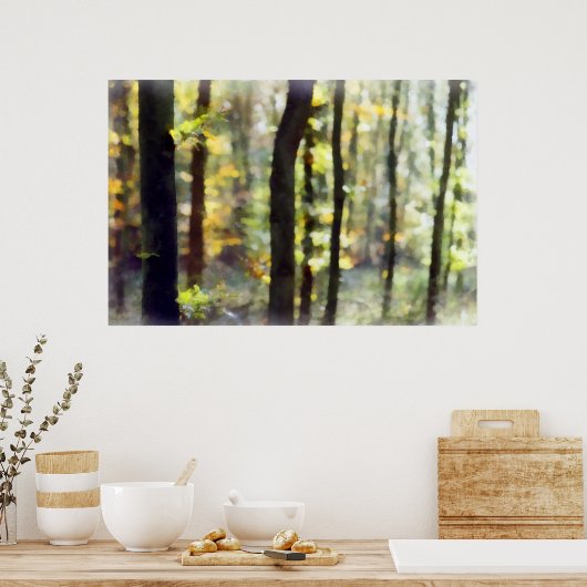 水っぽい森 ポスター (キッチン)