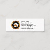 水っぽい配管設備 スキニー名刺 (裏面)