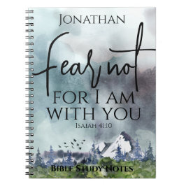 水ではない恐怖の色の自然クリスチャンギフト彼のために ノートブック