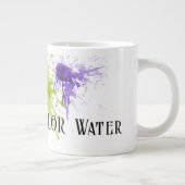 水ではない水の色、スプラッシュ絵を描付き ジャンボコーヒーマグカップ (右)