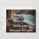 水でオートバイ日付を保存 案内状 (裏面)