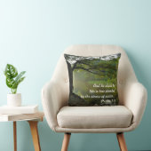 水で植えられた木、詩篇1章3節、聖なる書物、 経典 クッション (椅子)