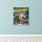 水で洗った庭 キャンバスプリント (インサイチュ (ウッドフロア))