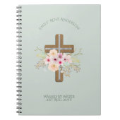 水で洗われた大人のバプテスマパーソナライズされたス ノートブック (正面)