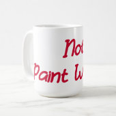 水で絵を描ない コーヒーマグカップ (正面左)