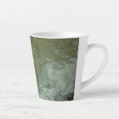 水で覆われた岩スラブの自然写真 カフェラテマグ (右)