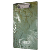 水で覆われた岩スラブの自然写真 クリップボード (左)