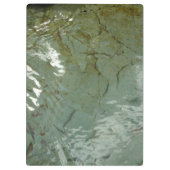 水で覆われた岩スラブの自然写真 クリップボード (裏面)