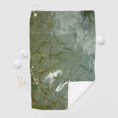 水で覆われた岩スラブの自然写真 ゴルフタオル (インサイチュ)