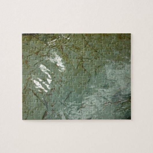 水で覆われた岩スラブの自然写真 ジグソーパズル (横)