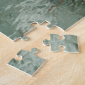 水で覆われた岩スラブの自然写真 ジグソーパズル (側面)