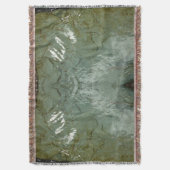 水で覆われた岩スラブの自然写真 スローブランケット (正面縦)