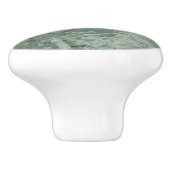 水で覆われた岩スラブの自然写真 セラミックノブ (側面)