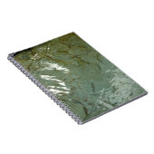 水で覆われた岩スラブの自然写真 ノートブック (右側)