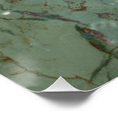 水で覆われた岩スラブの自然写真 ポスター (コーナー)