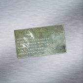 水で覆われた岩スラブの自然写真 マグネット名刺 (インサイチュ)