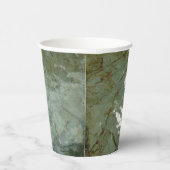 水で覆われた岩スラブの自然写真 紙コップ (右)