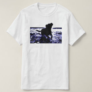 水で遊ぶ価値Tシャツの黒の実験室 Tシャツ