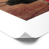 水とオレンジを売る女性… ポスター (角)