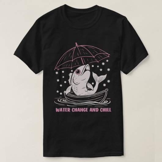 水と変化とくつろぎ Tシャツ (デザイン正面)