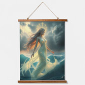水と嵐の三位一体の女神 吊り下げ型タペストリー (正面)