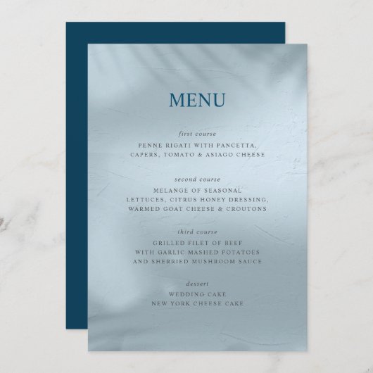 水と氷の要素メニュー メニュー (正面/裏面)