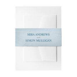 水と氷の要素招待状用帯 招待状ベリーバンド