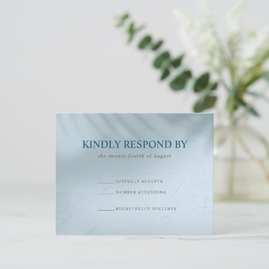 水と氷の要素RSVPカード 出欠カード (スタンド正面)