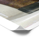 水と洗面器（銅） ポスター (角)