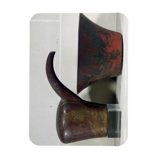 水と洗面器（銅） マグネット (縦)