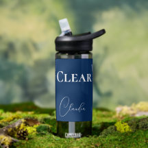 水と美澄んしカッコいいい青をパーソナライズ