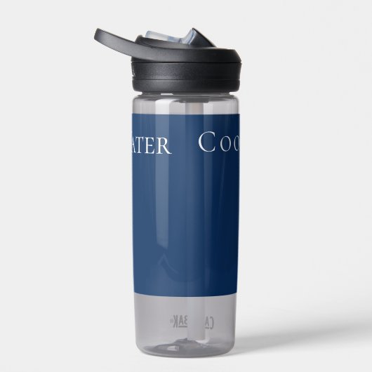 水と美澄んしカッコいいい青をパーソナライズ ウォーターボトル (右面)