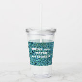 水と輝きを増やす アクリルタンブラー (正面)