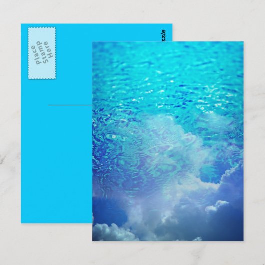 水と雲 ポストカード (正面/裏面)