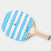 水におもしろいでお洒落でパーソナライズな鮫のひれ 卓球ラケット (横)