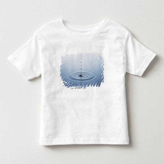 水にさざ波 トドラーTシャツ (正面)