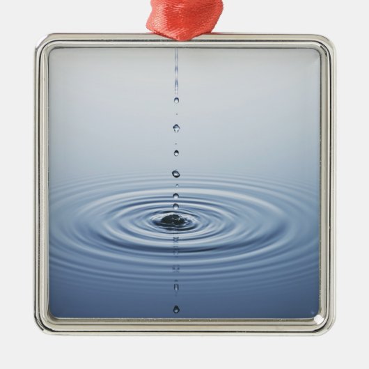 水にさざ波 メタルオーナメント (正面)