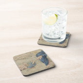 水にキリストの歩くのスケッチ(w/c紙で) コースター (右側)