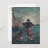 水にキリストの歩く ポストカード (正面/裏面)