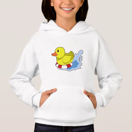 水にスイムリング付きアヒル.PNG (正面)