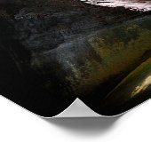 水にスポットライトを当てる引用文 ポスター (角)