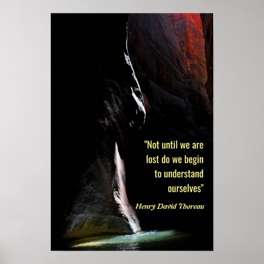 水にスポットライトを当てる引用文 ポスター (正面)