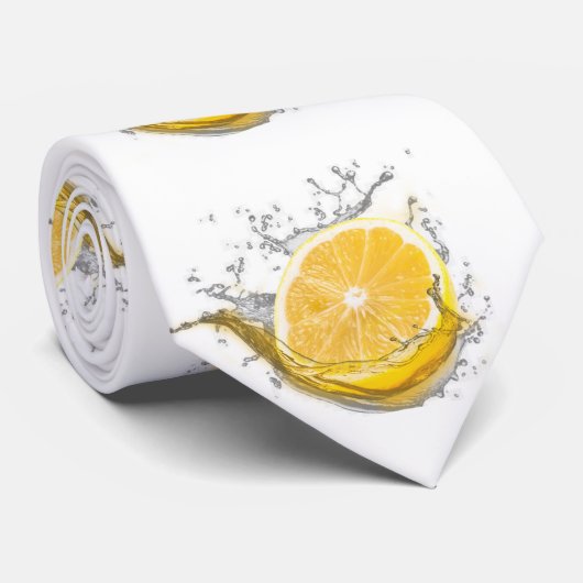 水にレモンのスプラッシュ。リフレッシュ ネクタイ (ロール)