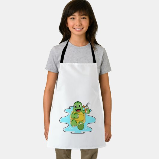 水に入った亀 エプロン (インサイチュ)