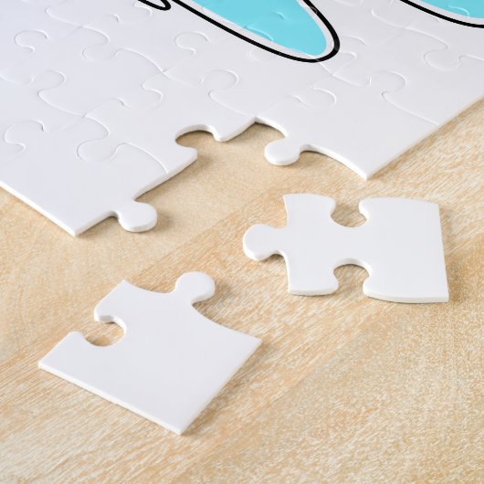 水に入った亀 ジグソーパズル (側面)