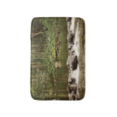 水に反射 バスマット (正面縦)