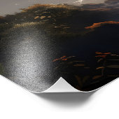 水に噴き上げる火山 フォトプリント            (角)